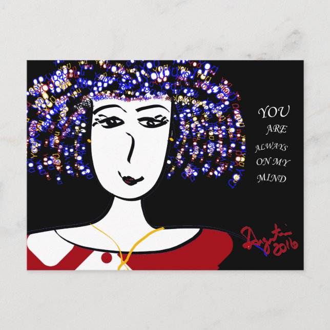YOU ARE ALWAYS ON MY MIND - POSTCARD (Front)