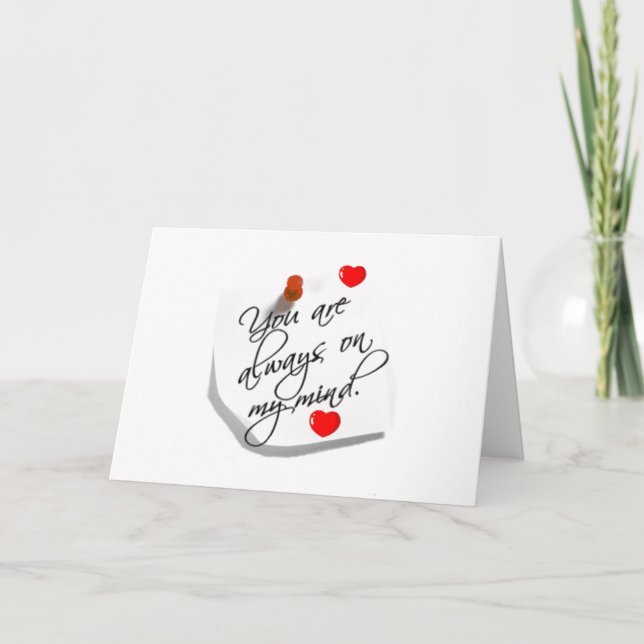 **YOU ARE ALWAYS ON MY MIND** WILL YOU MARRY ME? CARD (Front)