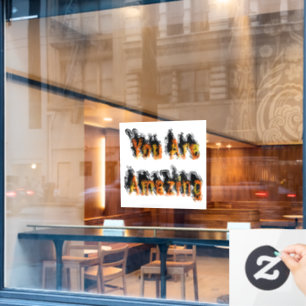 You Are Amazing Abstract Window Cling