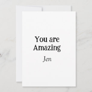 you are amazing add your name text image editable holiday card