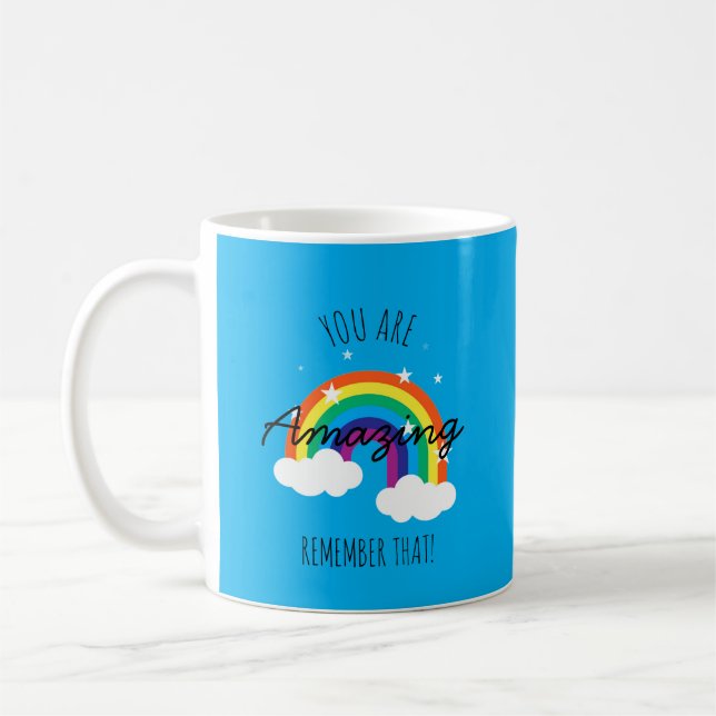 You Are Amazing - Baby Blue Mug (Left)