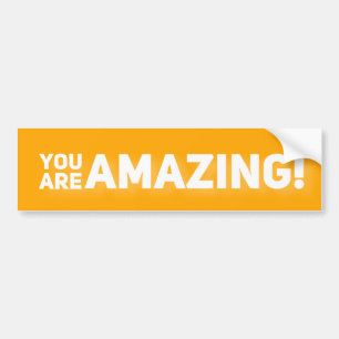 You are amazing!  bumper sticker
