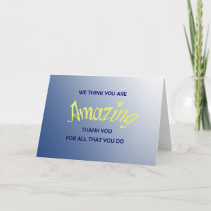 You Are Amazing Card