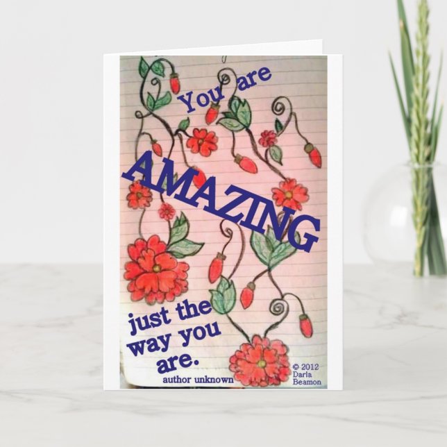 You are Amazing Card (Front)