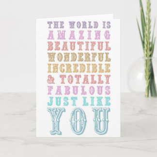 YOU ARE AMAZING CARD