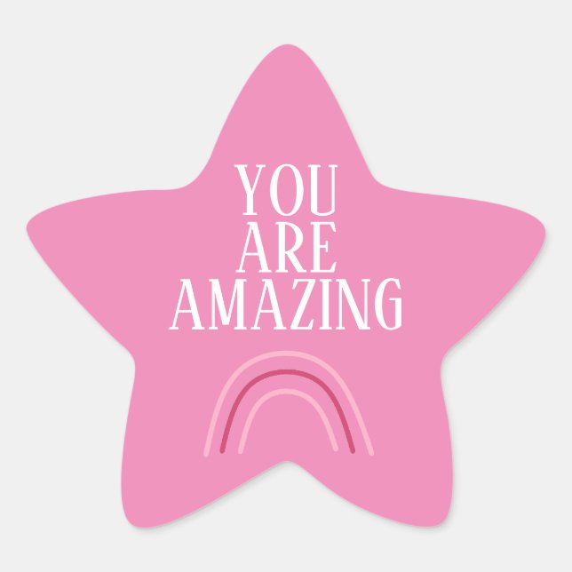 You Are Amazing Classic Round Sticker (Front)