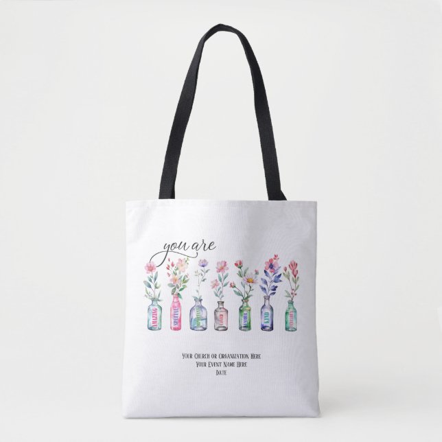 You Are Amazing Faith Sunday School Custom Bible Tote Bag (Front)