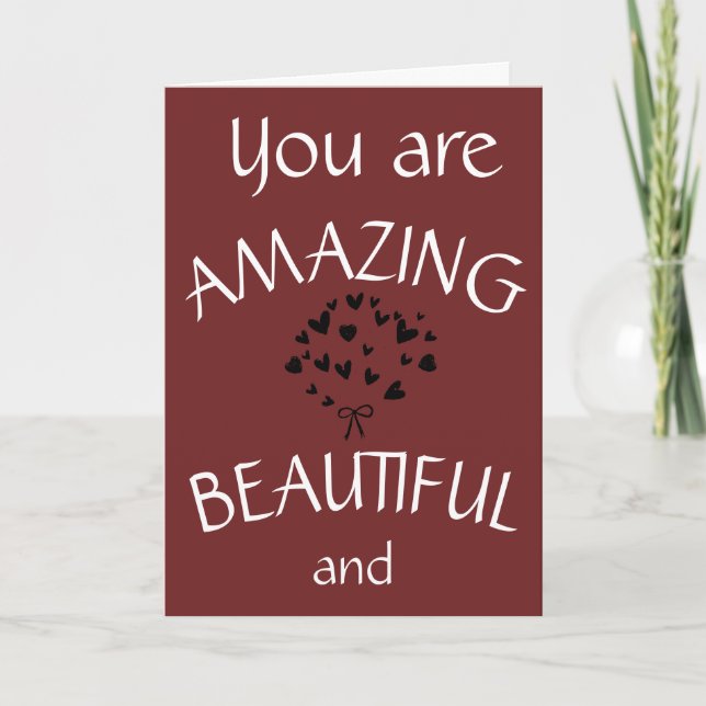 YOU ARE AMAZING FRIEND  ***HAPPY BIRTHDAY*** CARD (Front)