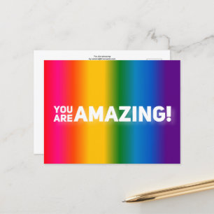 You Are Amazing!  postcard