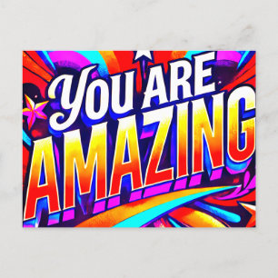 You Are Amazing Postcard