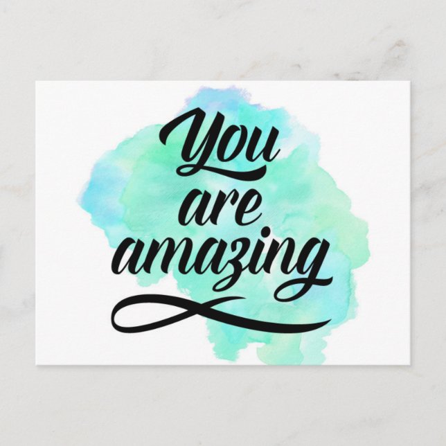 You Are Amazing Postcard (Front)