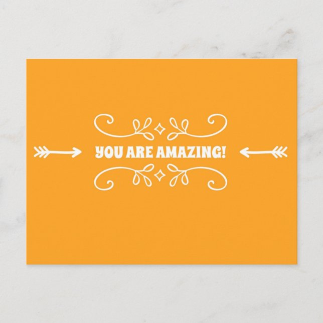 You Are Amazing Postcard (Front)