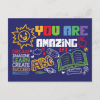 You are Amazing Postcards - Motivational Cards
