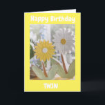 YOU ARE AMAZING **TWIN SISTER** BIRTHDAY CARD<br><div class="desc">THANK YOU SO MUCH FOR STOPPING BY ONE OF MY EIGHT STORES!!!</div>