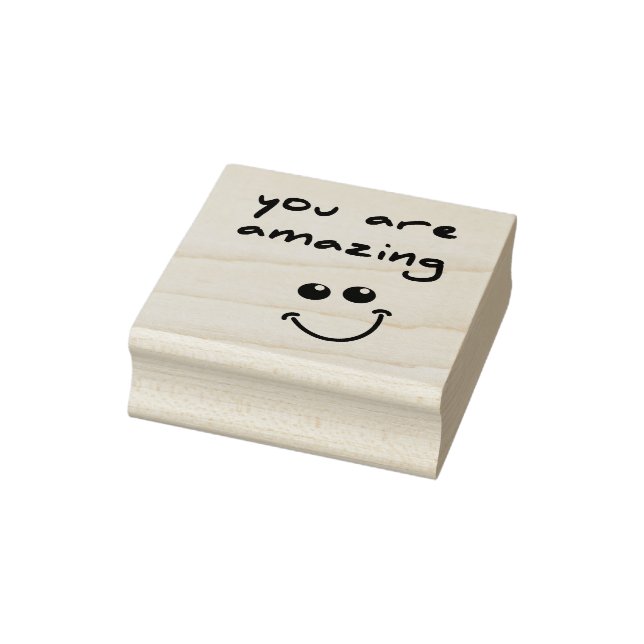 You are amazing! - wood art stamp (Stamp)