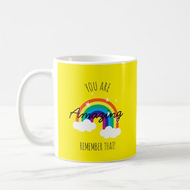 You Are Amazing - Yellow Mug (Left)