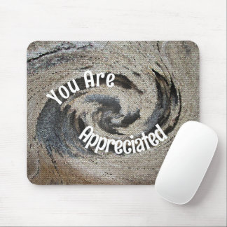 You Are Appreciated Rustic Brown Mosaic Employee Mouse Mat