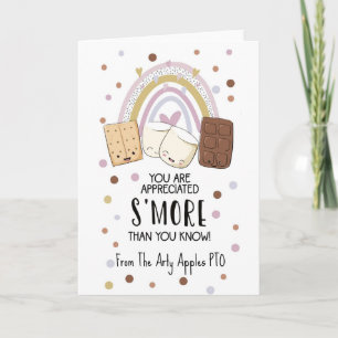 you are appreciated s'more than you know volunteer card