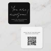 You Are Awesome Modern Script Black Reseller Thank