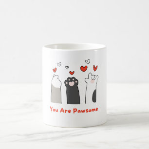 You are awesome   pawsome coffee mug