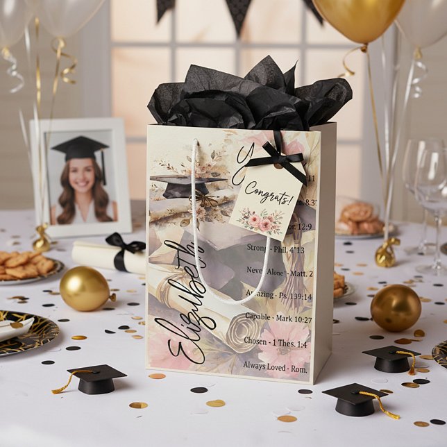 You are beautiful graduation personalised  medium gift bag (Creator Uploaded)