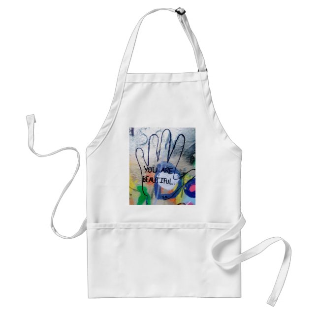 You Are Beautiful Graffiti Standard Apron (Front)
