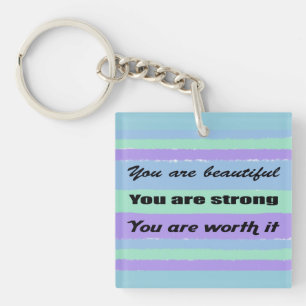 You are Beautiful Key Ring