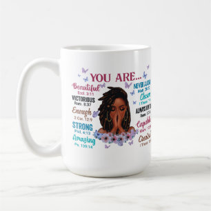 You are beautiful never alone praying christian wo coffee mug