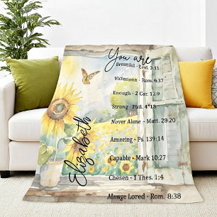 You are beautiful personalised Fleece Blanket