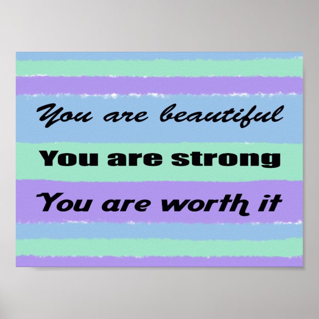 You are Beautiful Poster (Front)