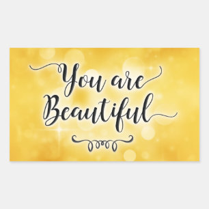 You Are Beautiful Sticker