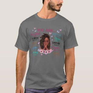 You Are Beautiful Victorious Enough Strong Floral T-Shirt