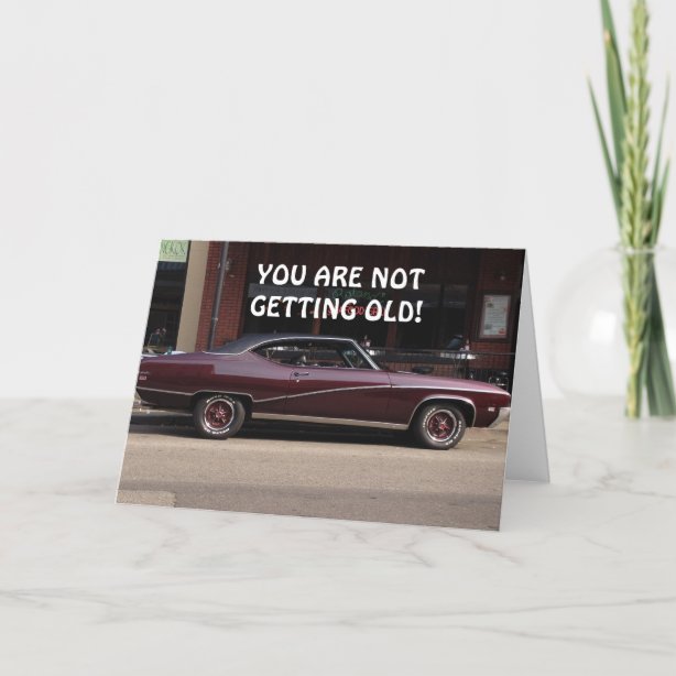 Classic Car Birthday Cards | Zazzle UK