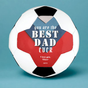 You are Best Dad Red Blue Pattern Father`s Day Football