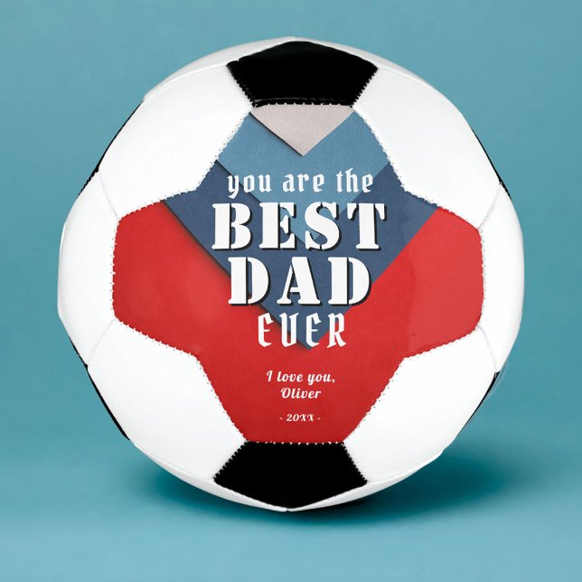 You are Best Dad Red Blue Pattern Father`s Day Football (Creator Uploaded)