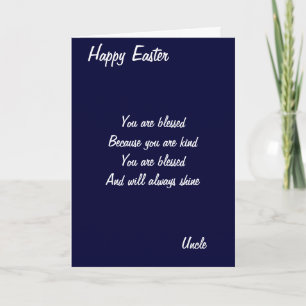 You are blessed-uncle easter cards