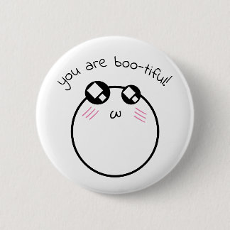 You Are Boo-tiful Blushing Ghost Button