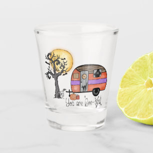 You Are Boo-tiful – Camper Van with Spooky Tree Shot Glass