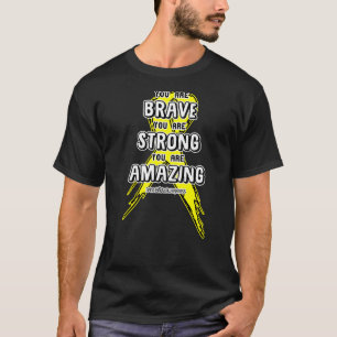 You Are Brave Strong Amazing Spina Bifida Awarenes T-Shirt
