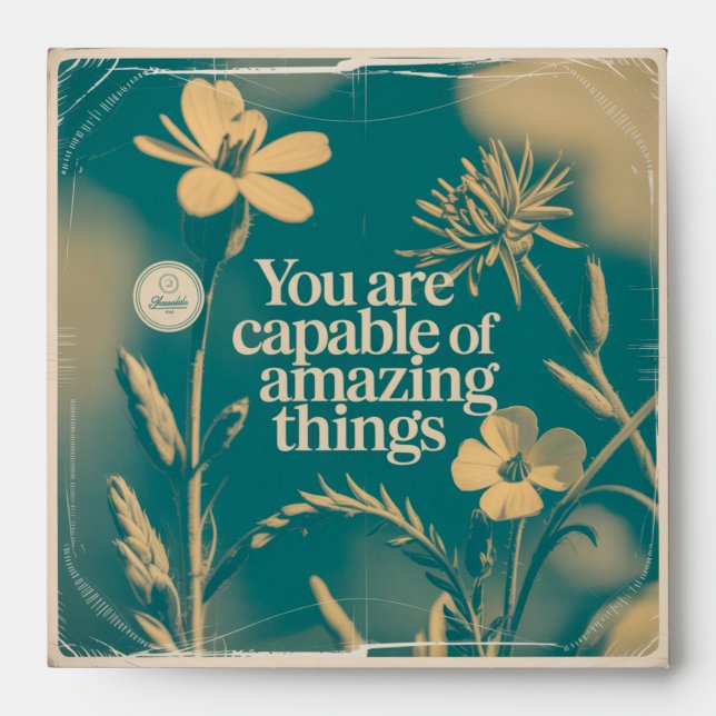 You Are Capable Of Amazing Things Envelope (Front)