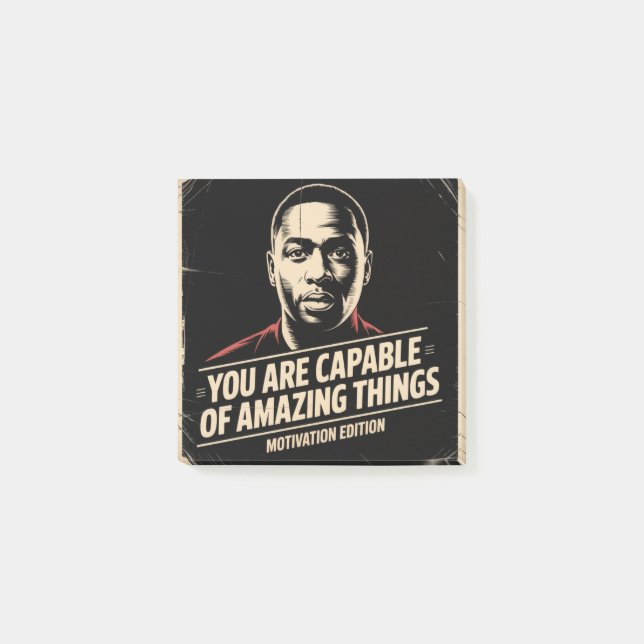 You Are Capable Of Amazing Things Post-it Notes (Front)