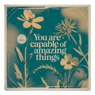 You Are Capable Of Amazing Things Poster