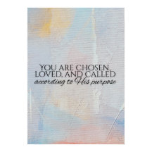 You are chosen christian typography Bible verse