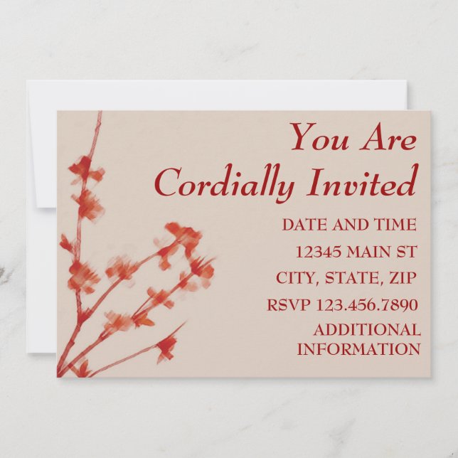YOU ARE CORDIALLY INVITED INVITATION (Front)