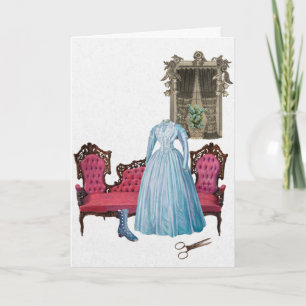 You Are Cut From the Finest Cloth Vintage Dress Holiday Card