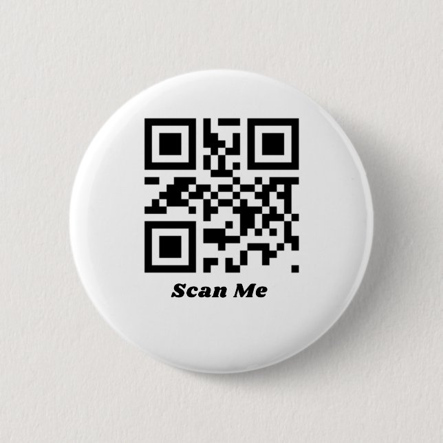 You are Cute qr code 6 Cm Round Badge (Front)
