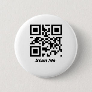 You are Cute qr code 6 Cm Round Badge