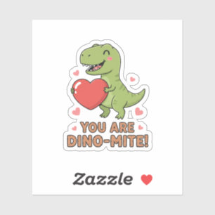 You Are Dino-mite Cute T-Rex Dinosaur Valentine 