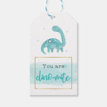 You Are Dinomite Watercolor Gift Tag