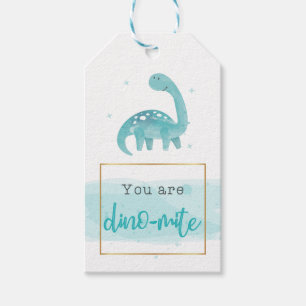 You Are Dinomite Watercolor Gift Tag